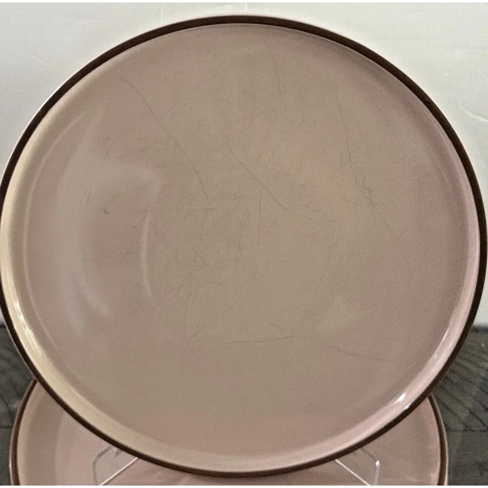 Our Place Dinner Plates Set 10.5” Handcrafted Ceramic pink 'spice'
